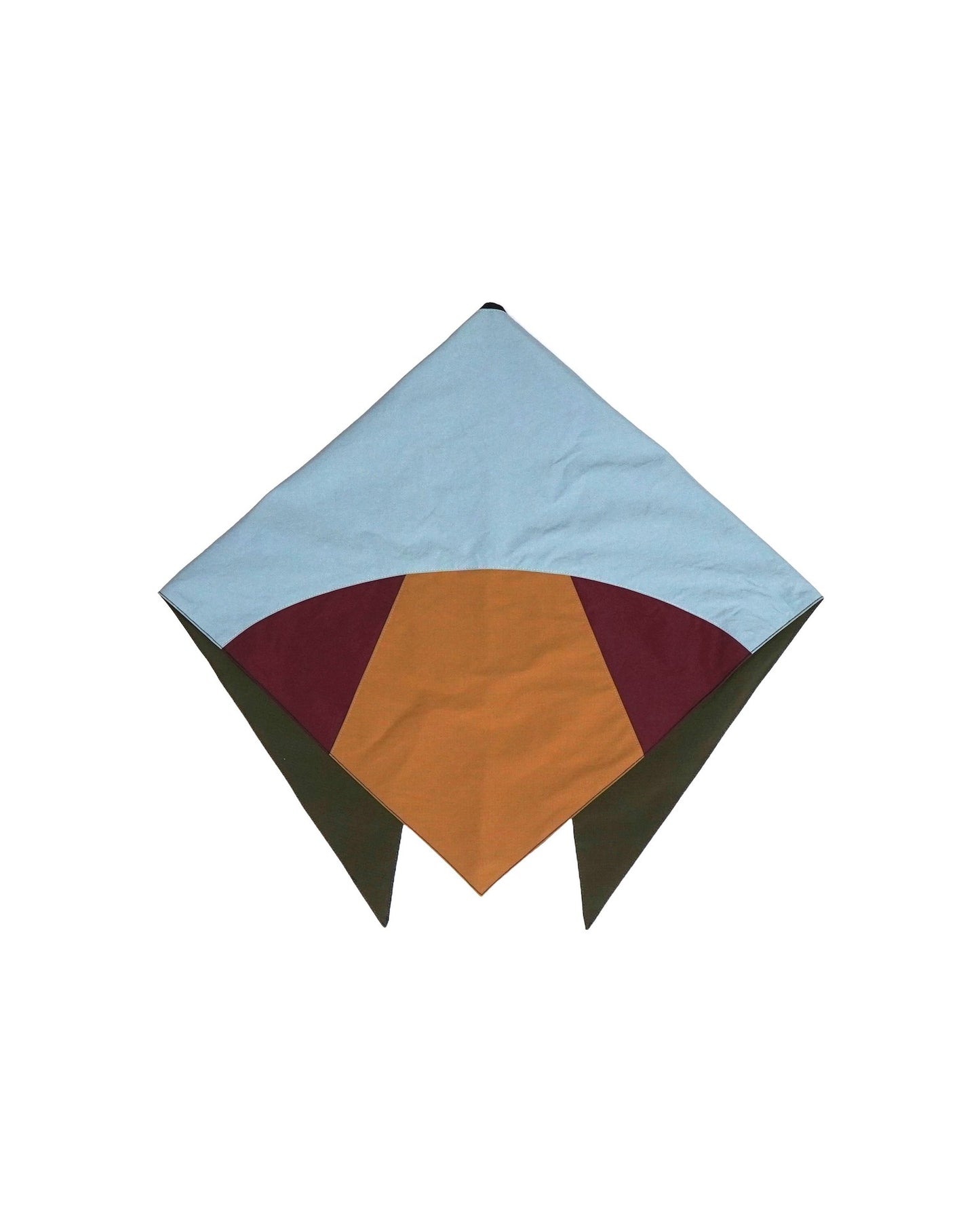 REVERSIBLE SWITCHING BLOUSON & SCARF (MUSTARD  x KHAKI)