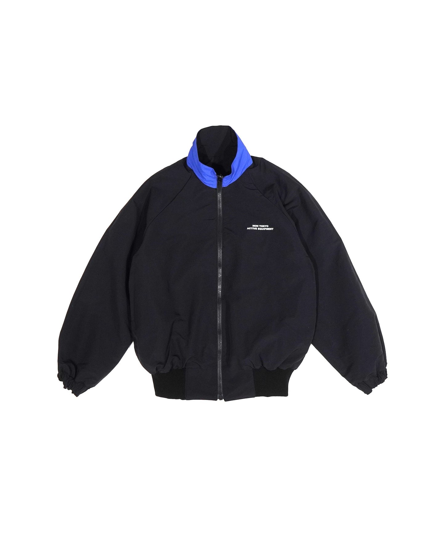 REVERSIBLE SWITCHING BLOUSON & SCARF (NAVY x BLACK)