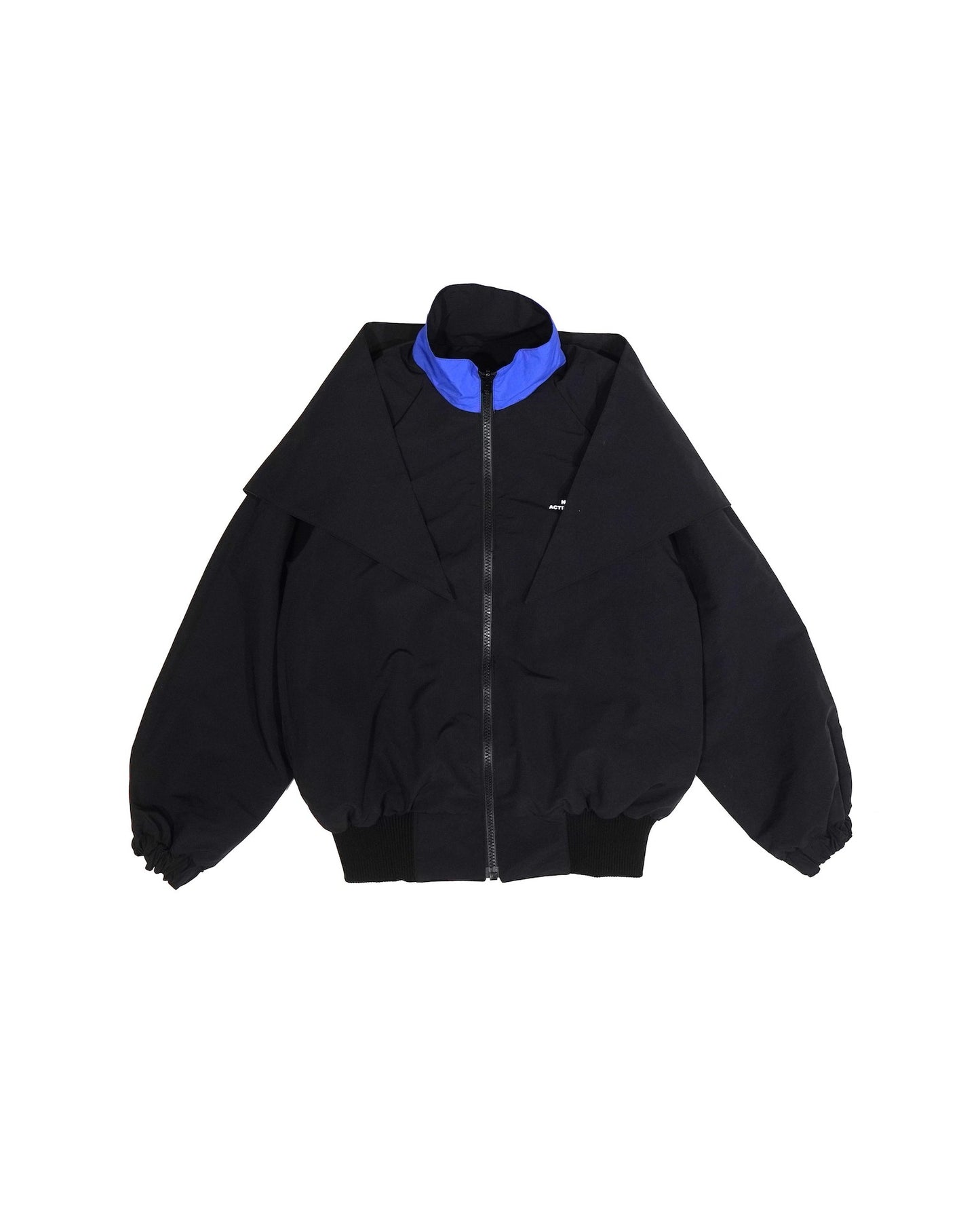 REVERSIBLE SWITCHING BLOUSON & SCARF (NAVY x BLACK)