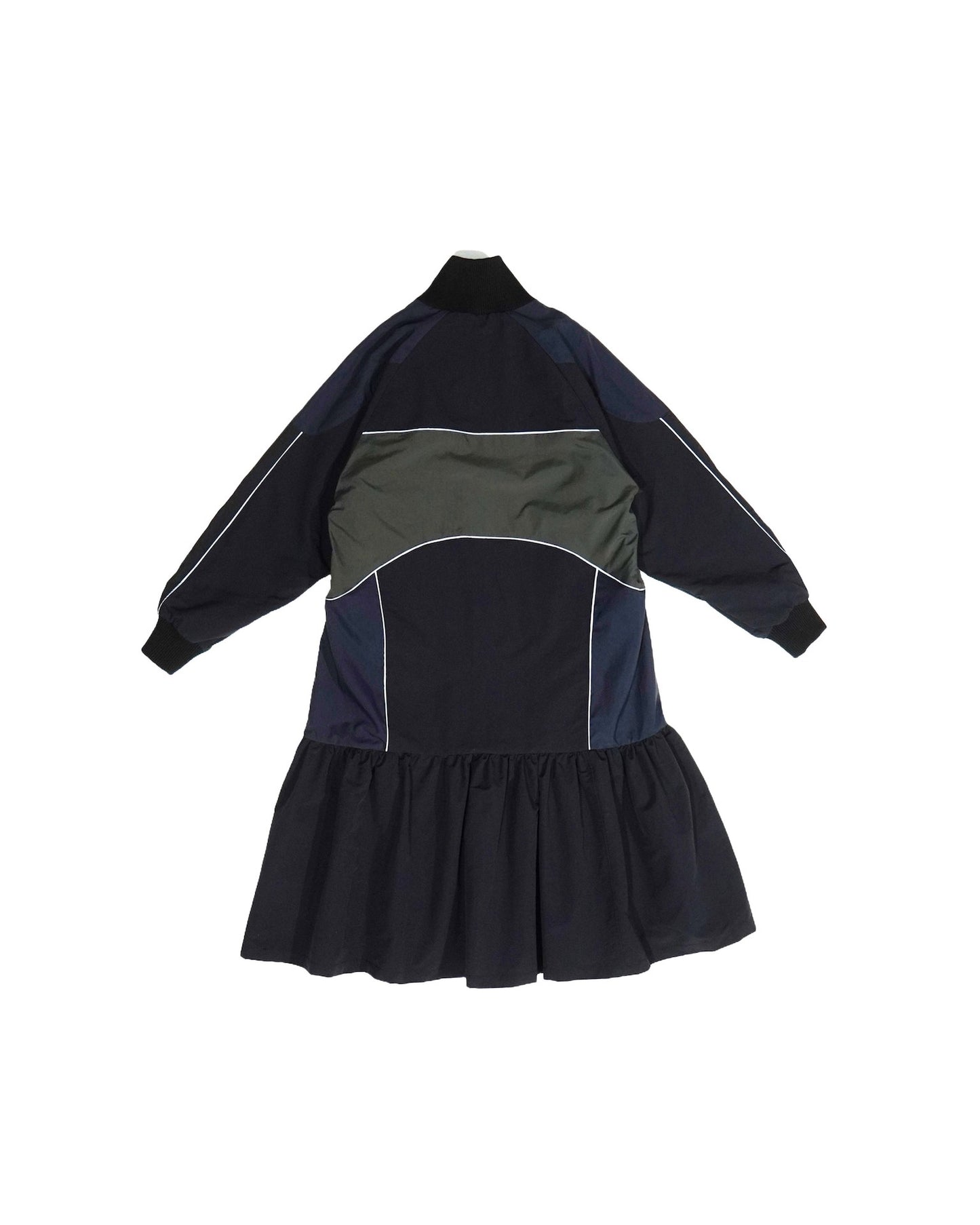 SWITCHING NYLON ONE-PIECE (NAVY x BLACK)