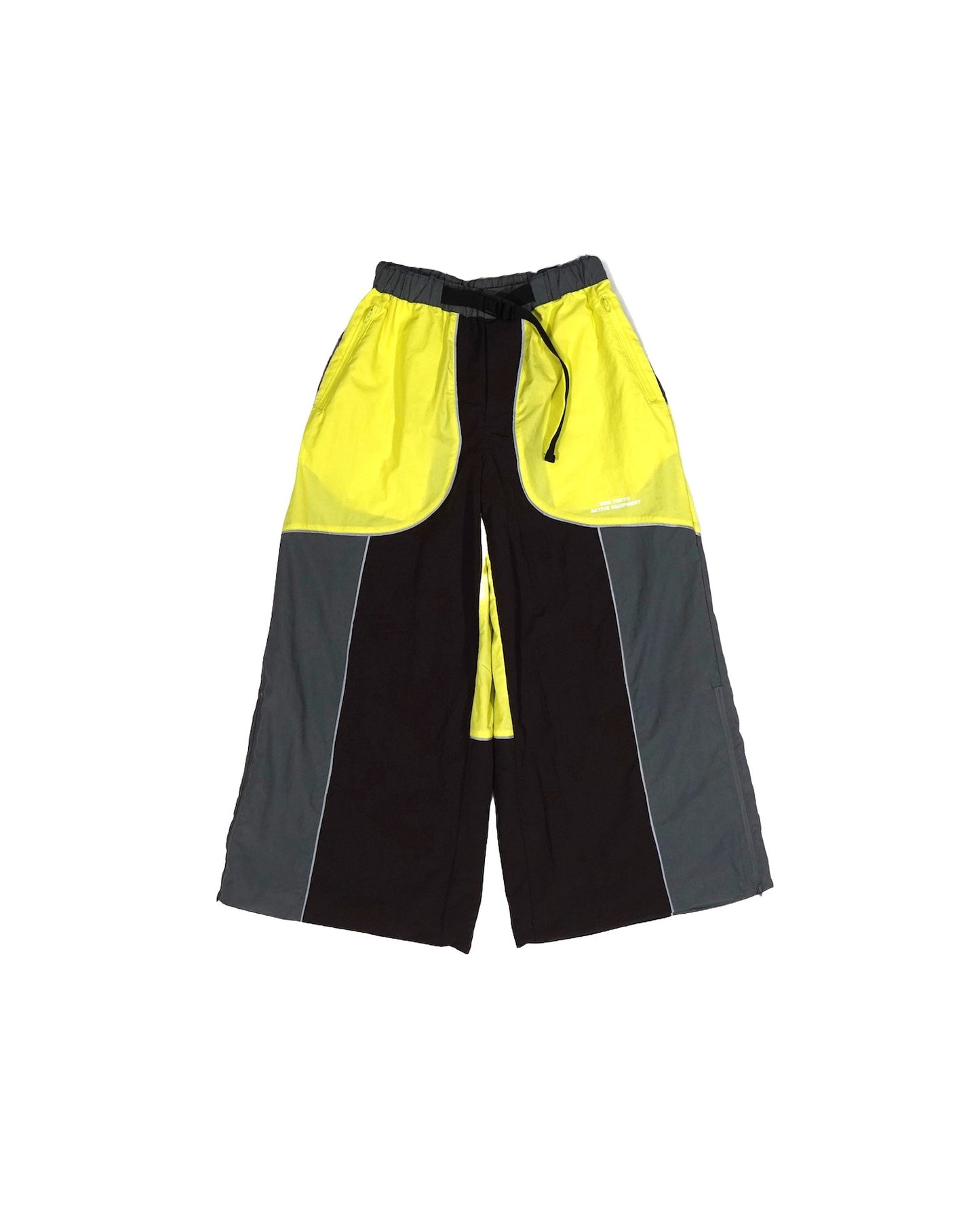 SWITCHING NYLON PANTS (BROWN x YELLOW)