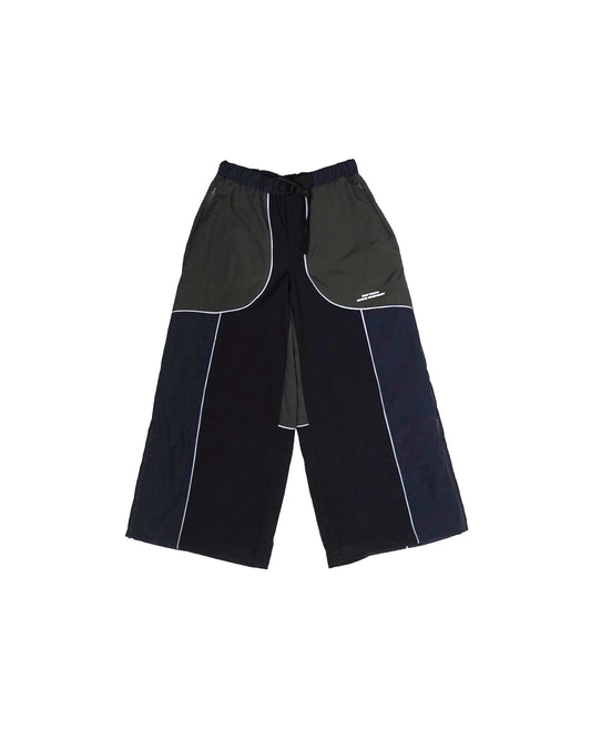 SWITCHING NYLON PANTS (NAVY x BLACK)