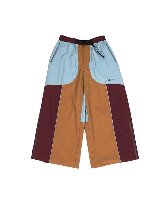 SWITCHING NYLON PANTS (MUSTARD  x BLUE)