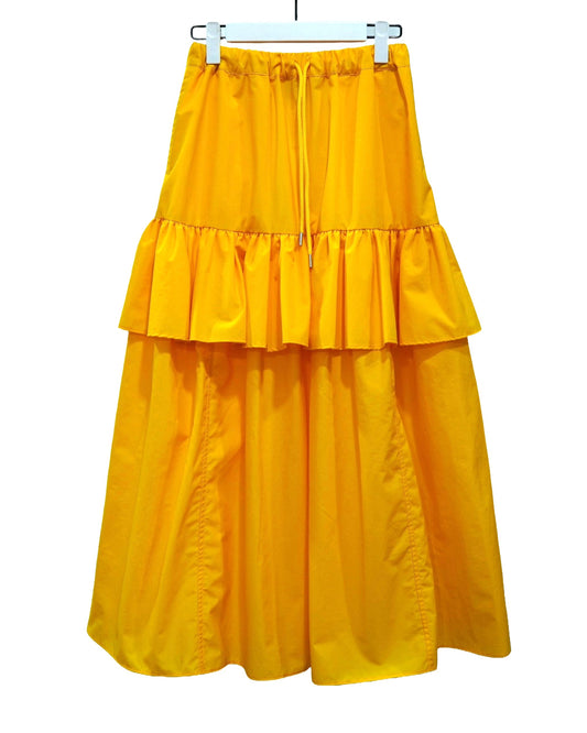 NON TOKYO / NYLON FRILL SKIRT (YELLOW) / NON TOKYO nylon frill skirt (yellow)