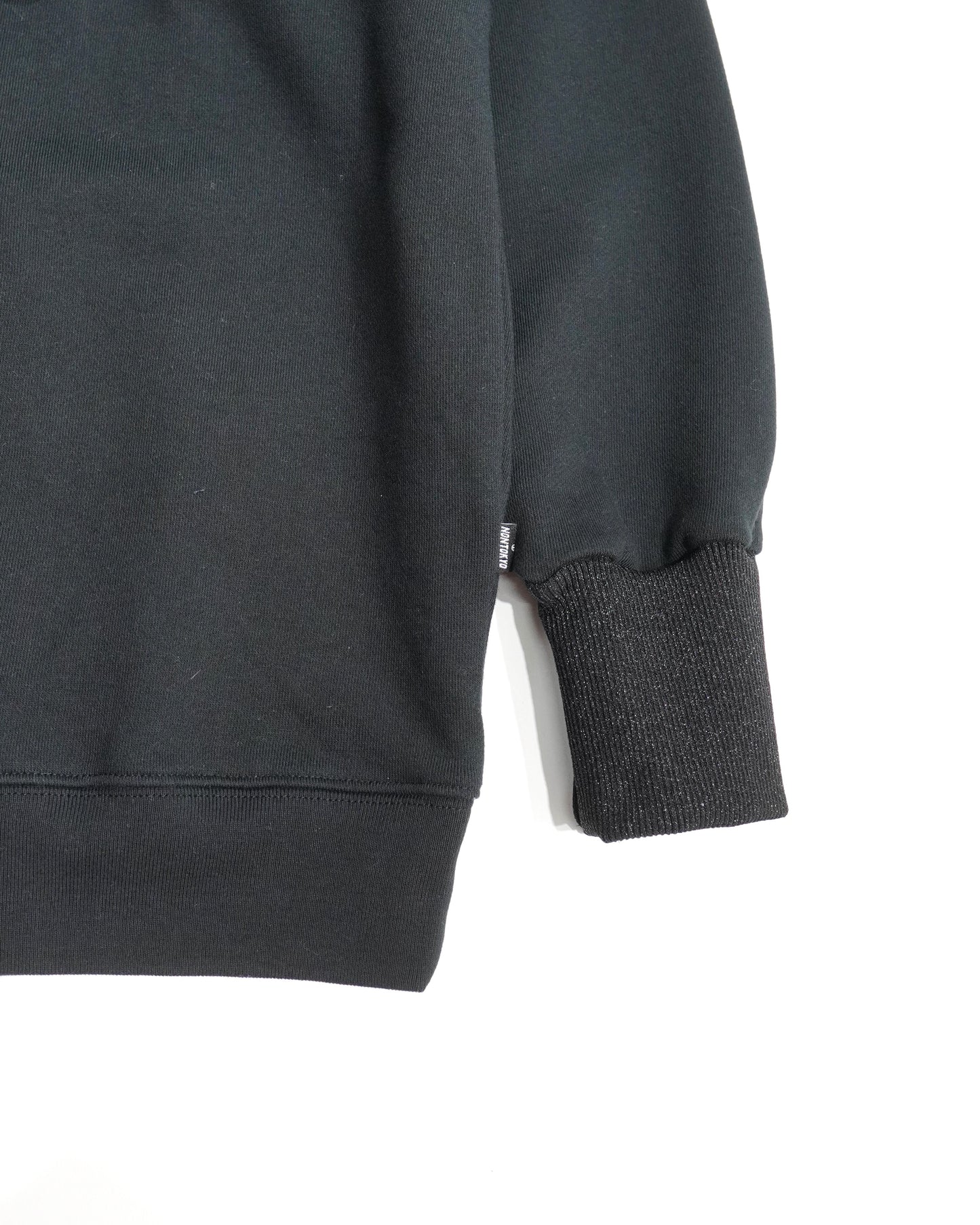 PUFF FLOWER PULLOVER SWEAT (BLACK)