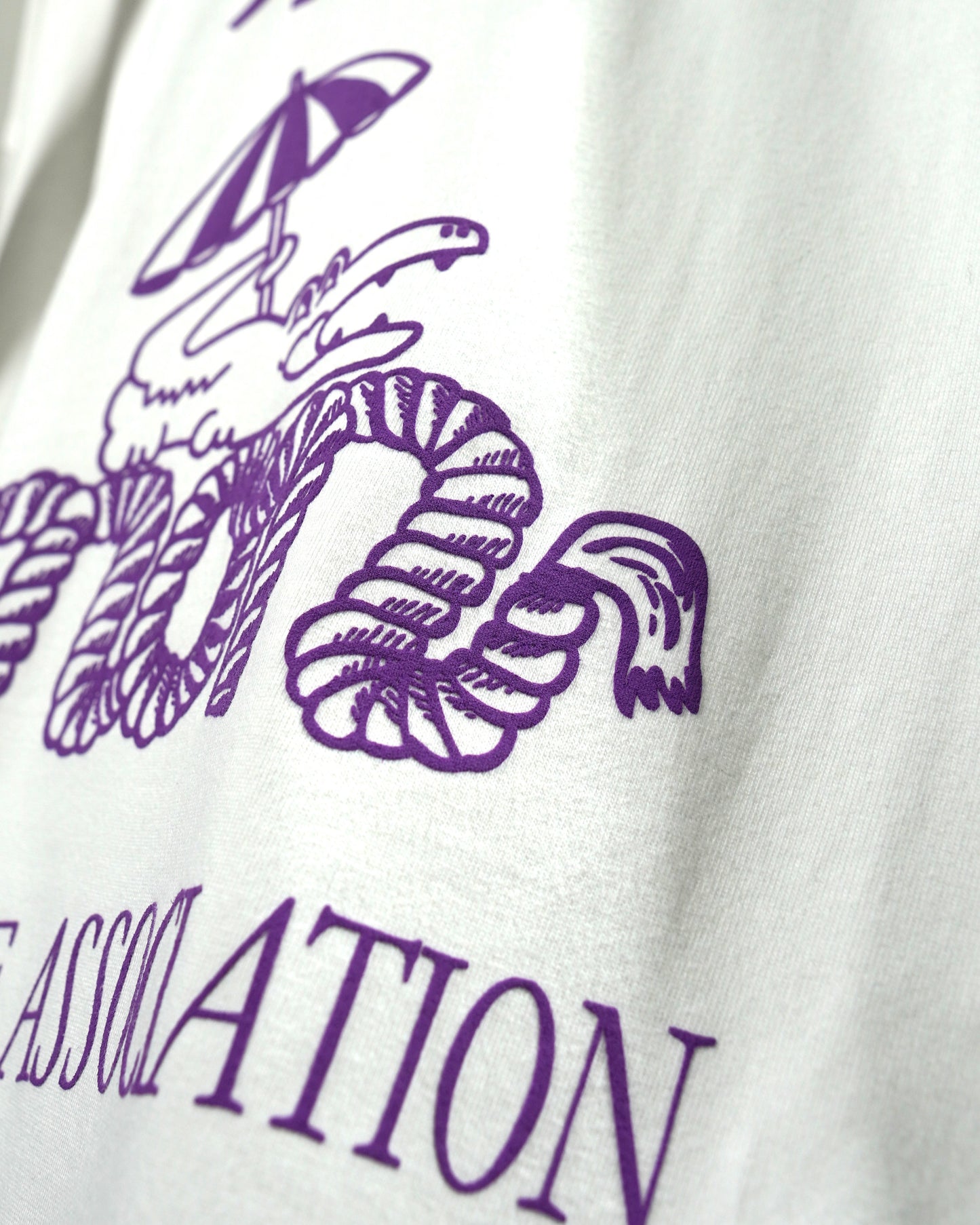 PRINT L/S T-SHIRT (CROCODILE/WHITE)