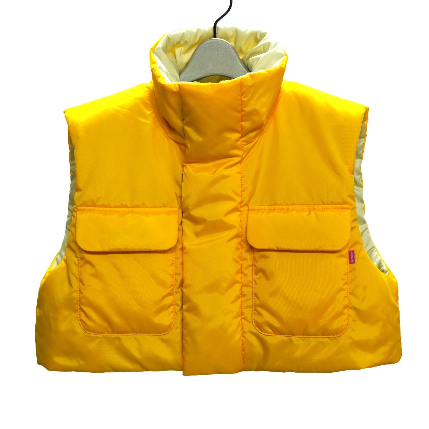 NON TOKYO / REVERSIBLE BATTING VEST (YELLOW×BEIGE) / &lt;NON TOKYO&gt; Reversible batting vest (yellow×beige)