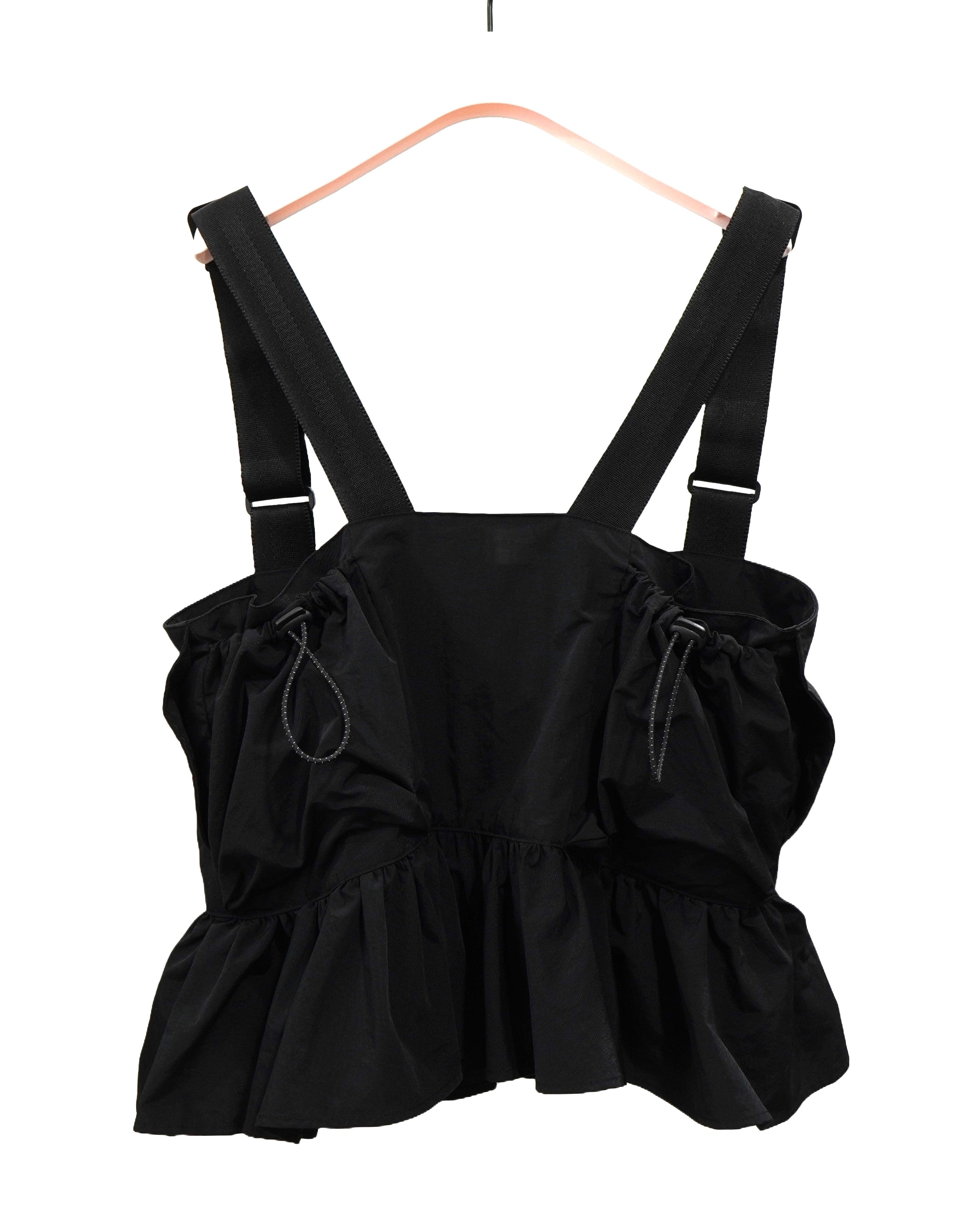 NON TOKYO / FRILL FIELD VEST (BLACK)