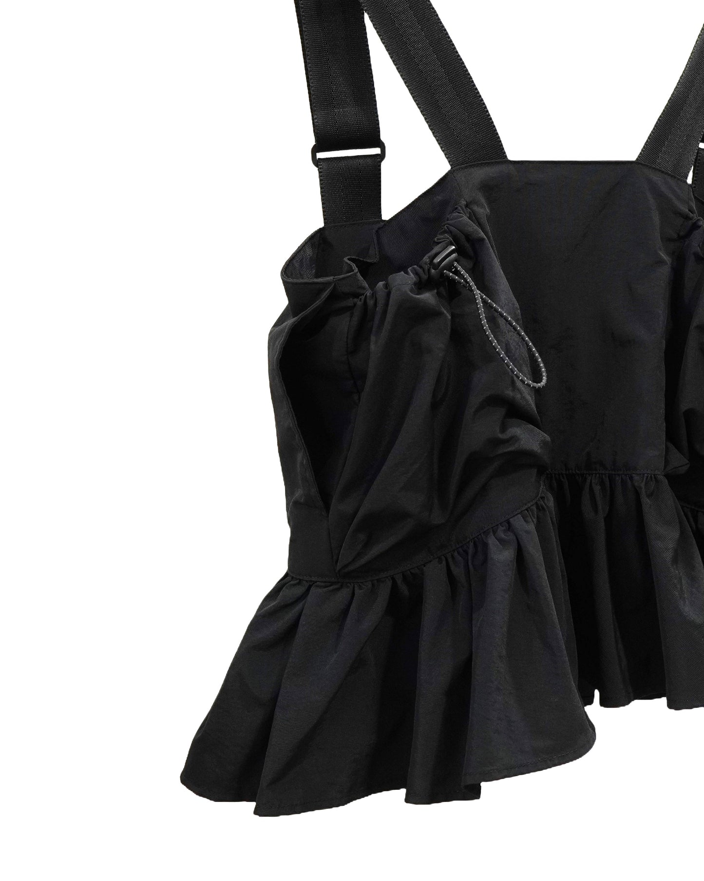 NON TOKYO / FRILL FIELD VEST (BLACK)