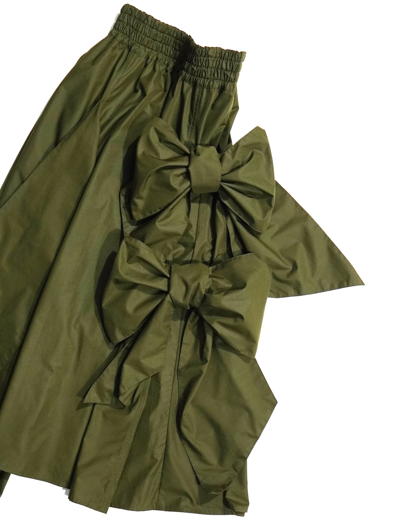 SIDE RIBBON SKIRT (KHAKI)