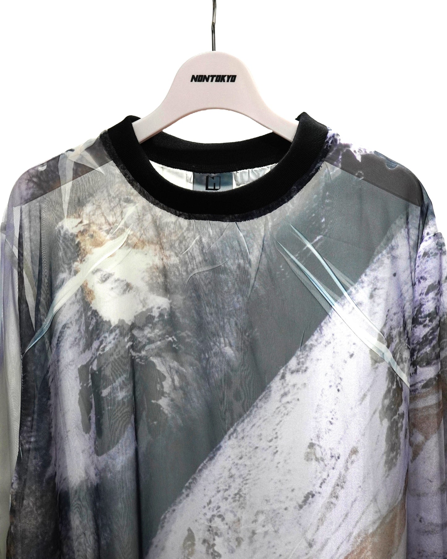 DIRECT PRINT SHEER ONE-PIECE (MOUNTAIN)