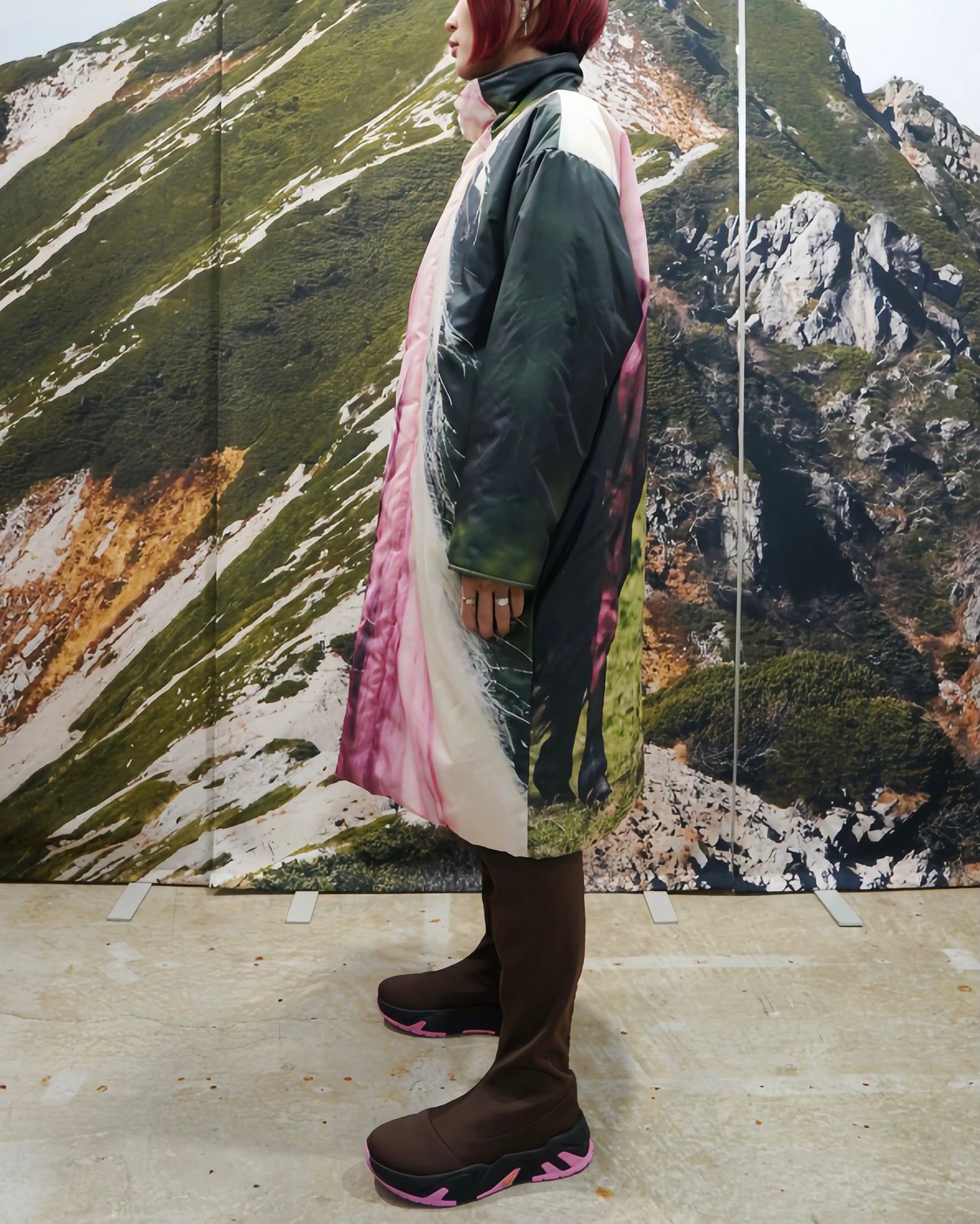 REVERSIBLE PADDING COAT (HORSE x BLACK)