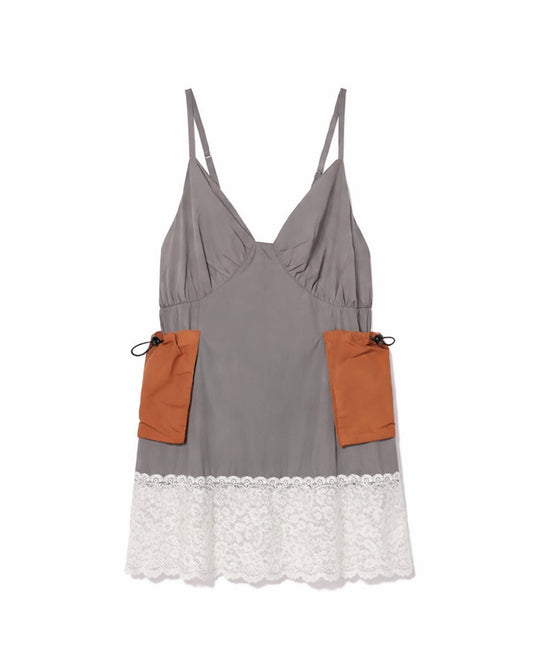 LACE GIMMICK CAMISOLE (GRAY)