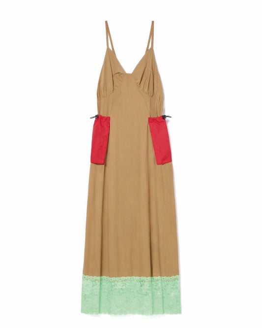 LACE GIMMICK ONE-PIECE (MUSTARD)