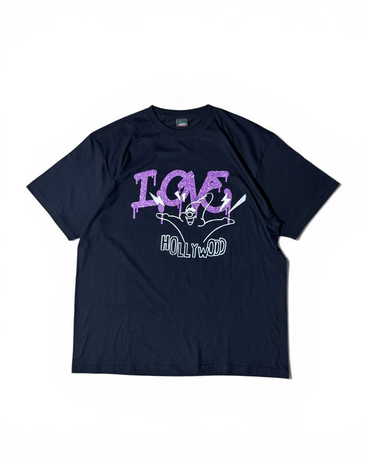 GLITTER PRINT BIG T-SHIRT feat.TEPPEI FURUYAMA (BLACK)