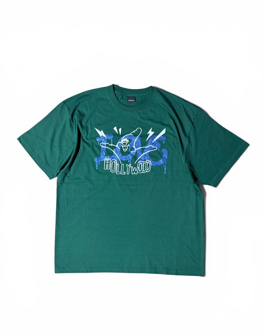 GLITTER PRINT BIG T-SHIRT feat.TEPPEI FURUYAMA (GREEN)