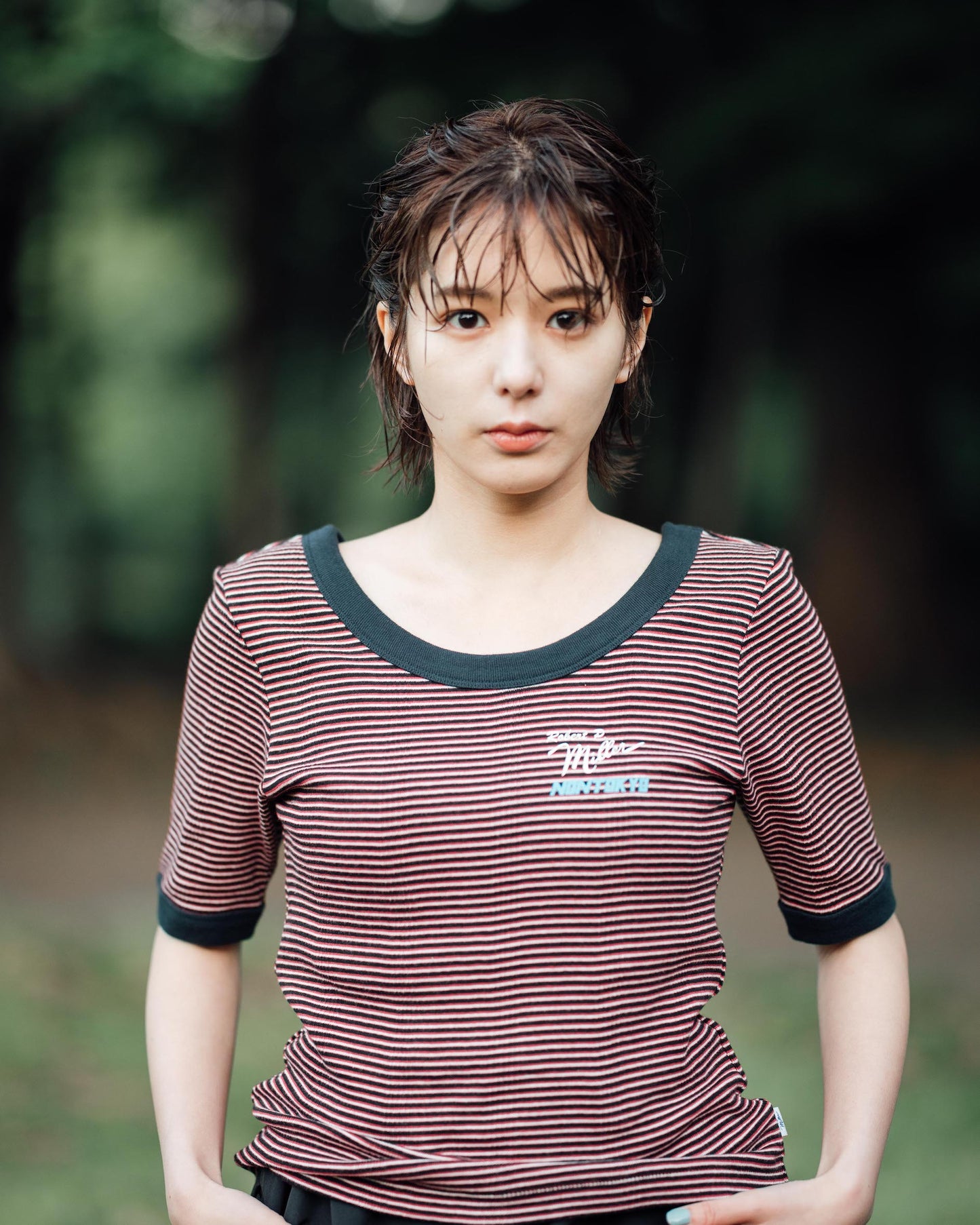 NON TOKYO / DOUBLE RIBBON SHIRT (BLACK)