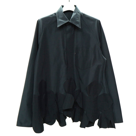 NON TOKYO / FLOWER PATCH SHIRT (BLACK) / 〈ノントーキョー〉フラワーシャツ (ブラック)