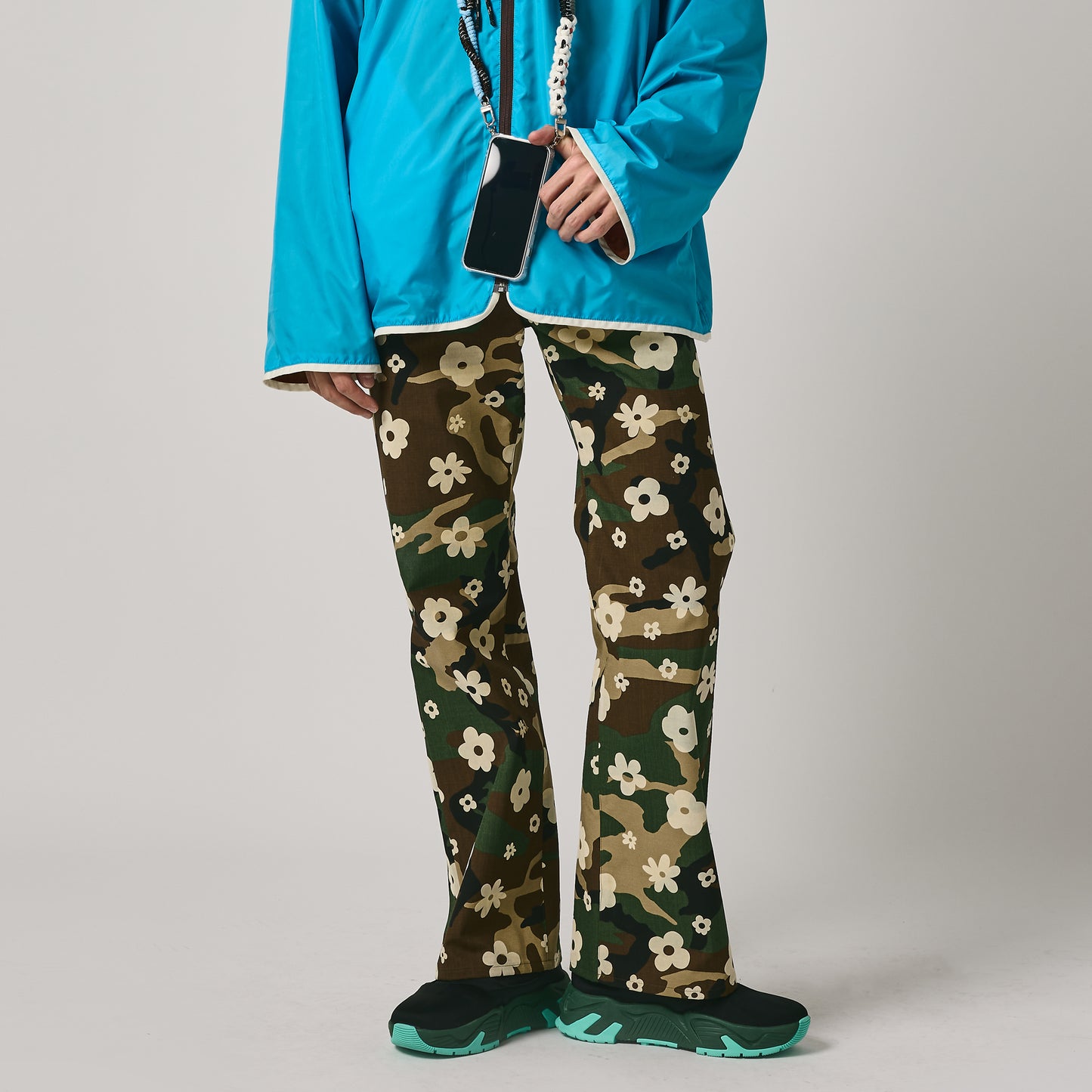 NON TOKYO / ADJUSTER STRAIGHT PANTS (GREEN CAMO)