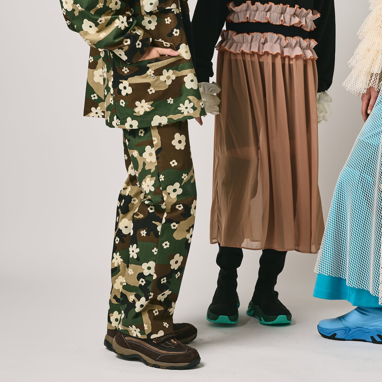 NON TOKYO / ADJUSTER STRAIGHT PANTS (GREEN CAMO)