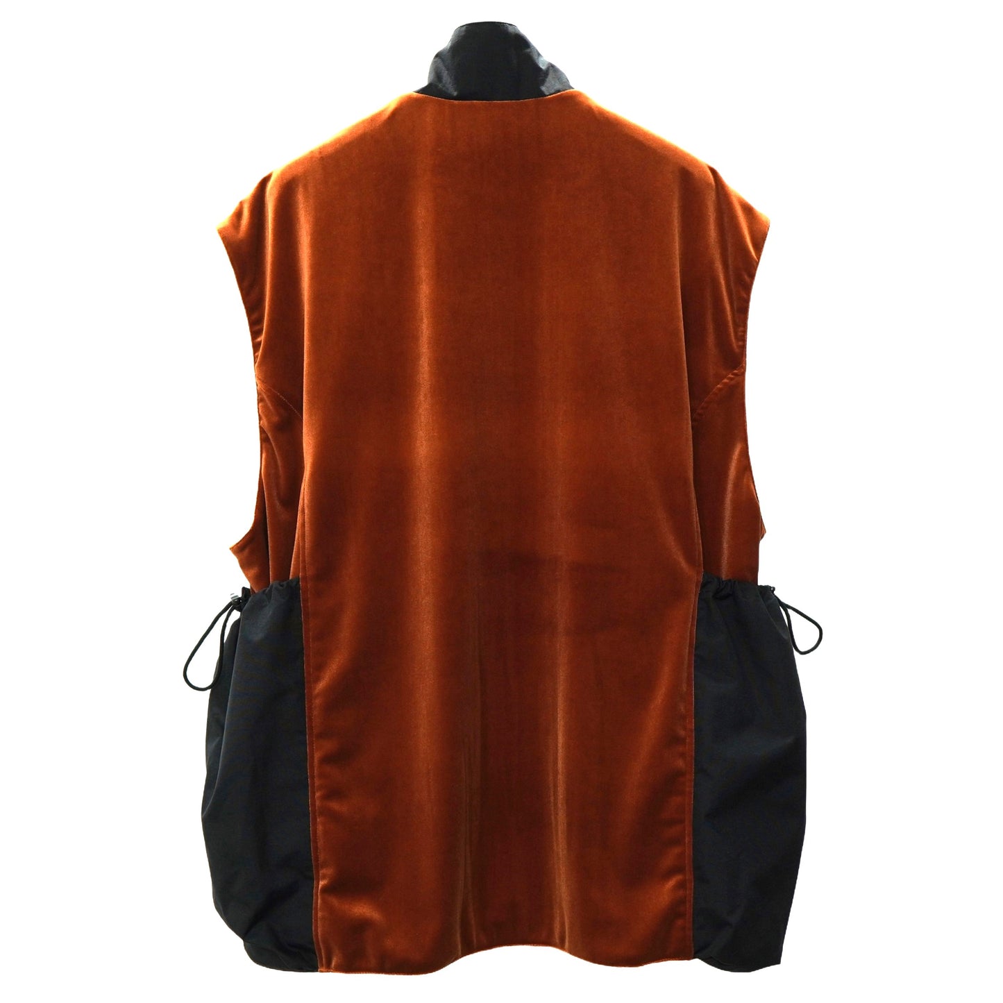 NON TOKYO / REVERSIBLE VELOUR VEST (ORANGE×BLUE)