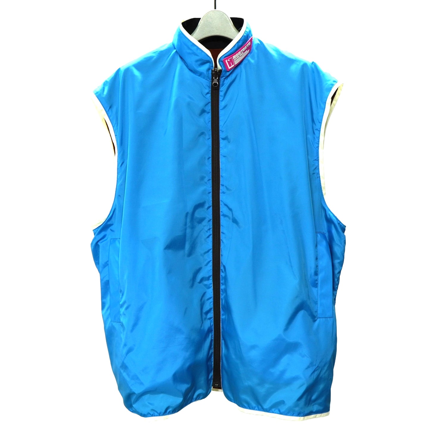 NON TOKYO / REVERSIBLE VELOUR VEST (ORANGE×BLUE)