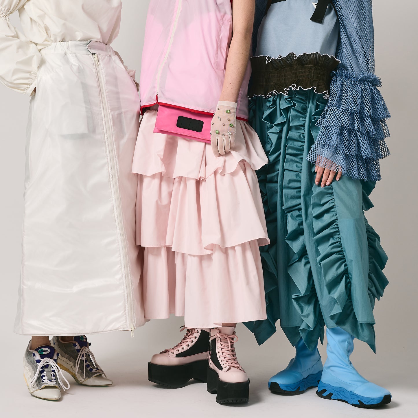 NON TOKYO / ADJUSTER TIERED SKIRT (PINK) / &lt;NON TOKYO&gt; Adjuster Tiered Skirt (Pink)