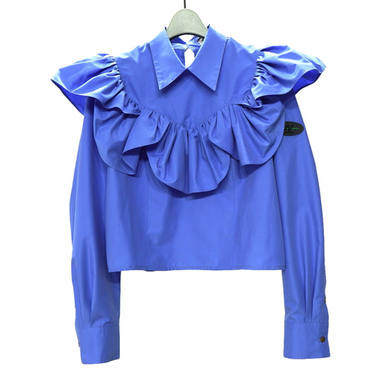 NON TOKYO / FRILL BLOUSE (BLUE)