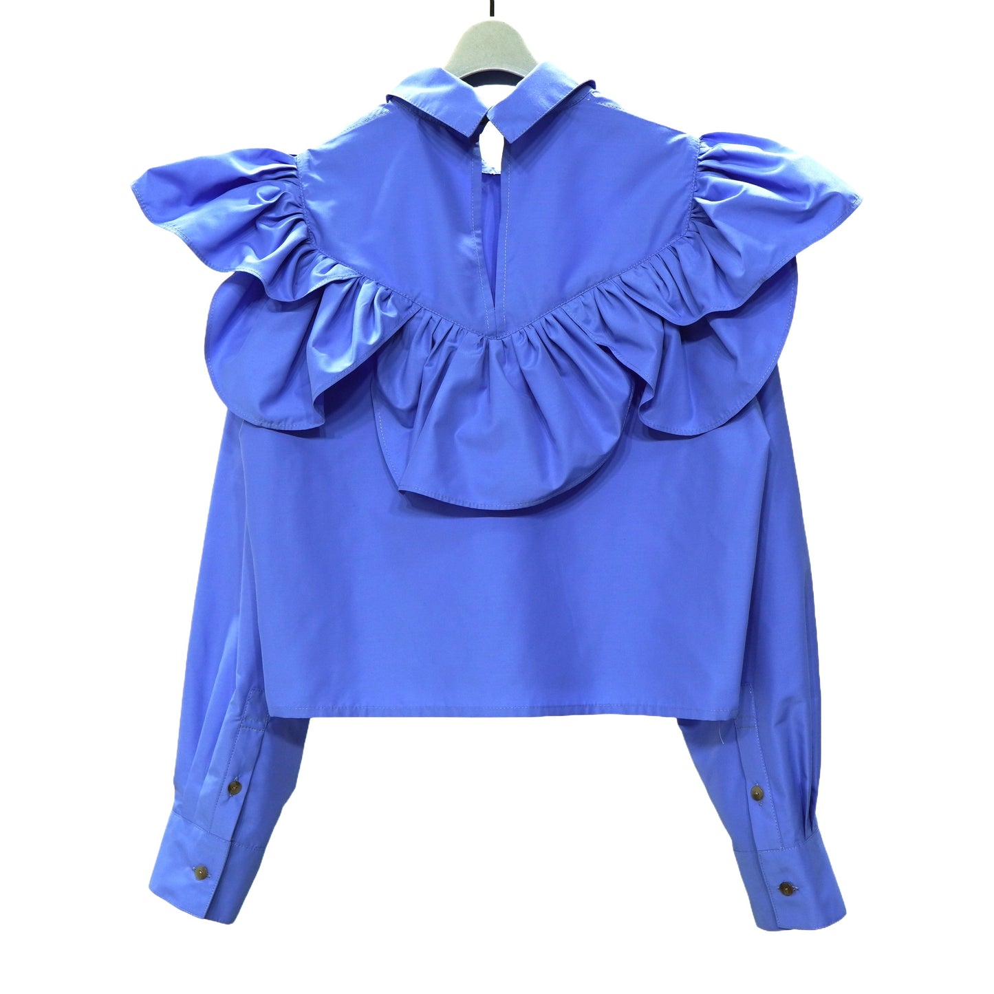 NON TOKYO / FRILL BLOUSE (BLUE) / &lt;NON TOKYO&gt; FRILL BLOUSE (BLUE)