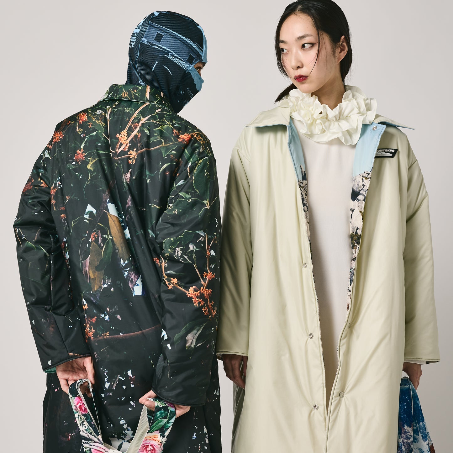 NON TOKYO / REVERSIBLE BATTING COAT (OSMANTHUS×M.GREEN)