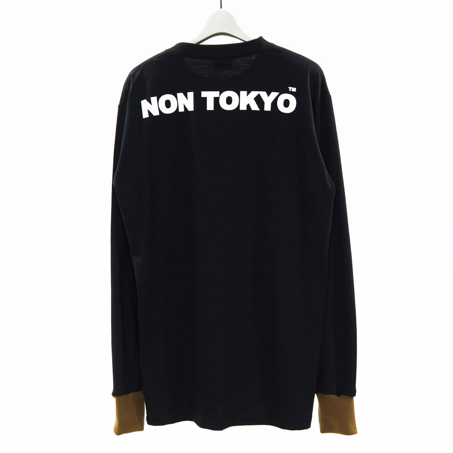 NON TOKYO / GRAPHIC LONG PRINT T-SHIRT (DAD / BLACK) / 〈ノントーキョー〉グラフィックロングプリントTシャツ (ダッド / ブラック)