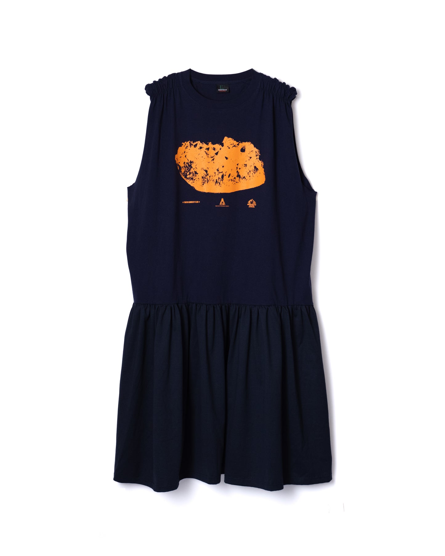 NON TOKYO / GATHER SLEEVE ONE-PIECE (NAVY) / &lt;NON TOKYO&gt; Gathered sleeve dress (navy)