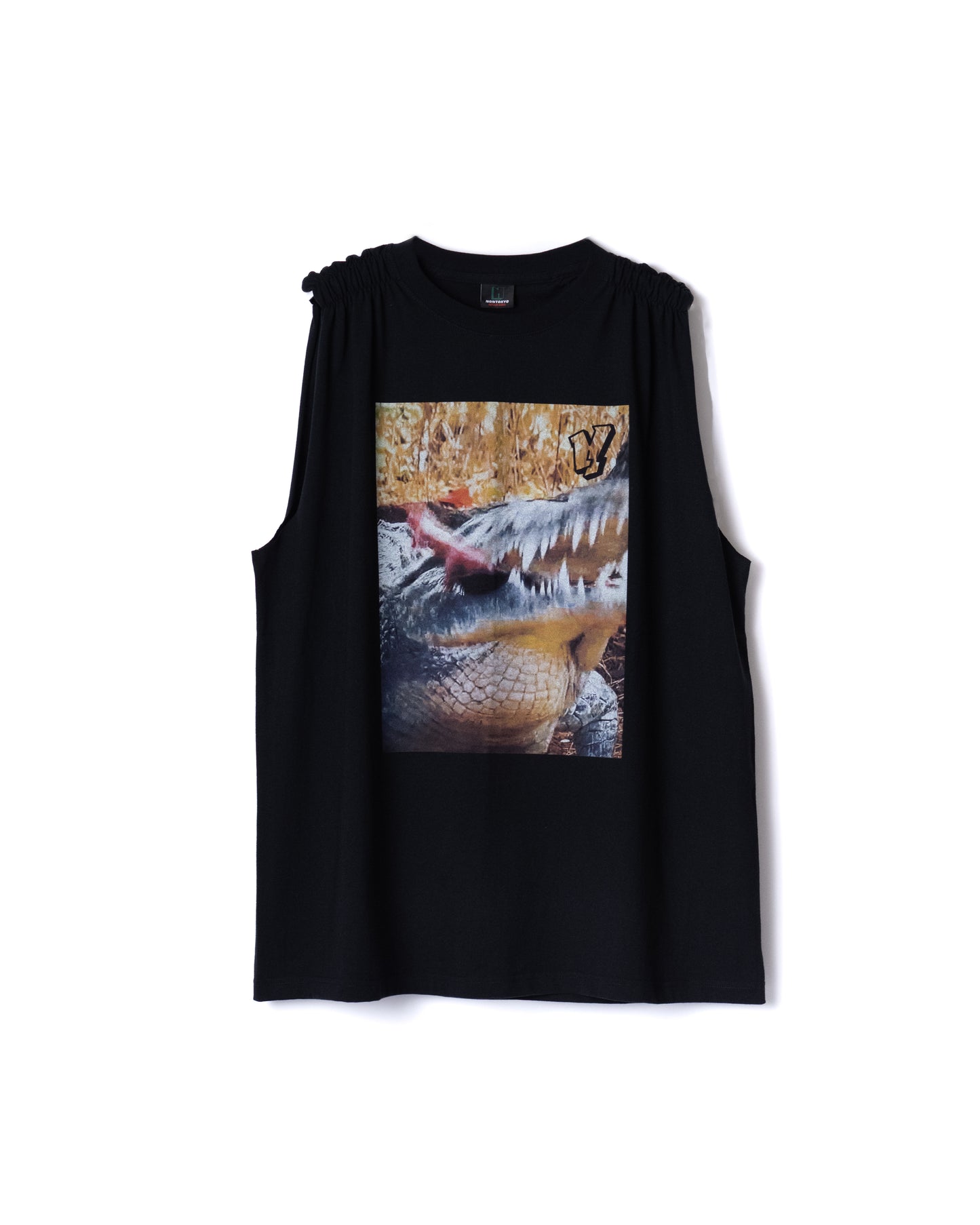 NON TOKYO / GATHER SLEEVE C/S (CROCODILE / BLACK)