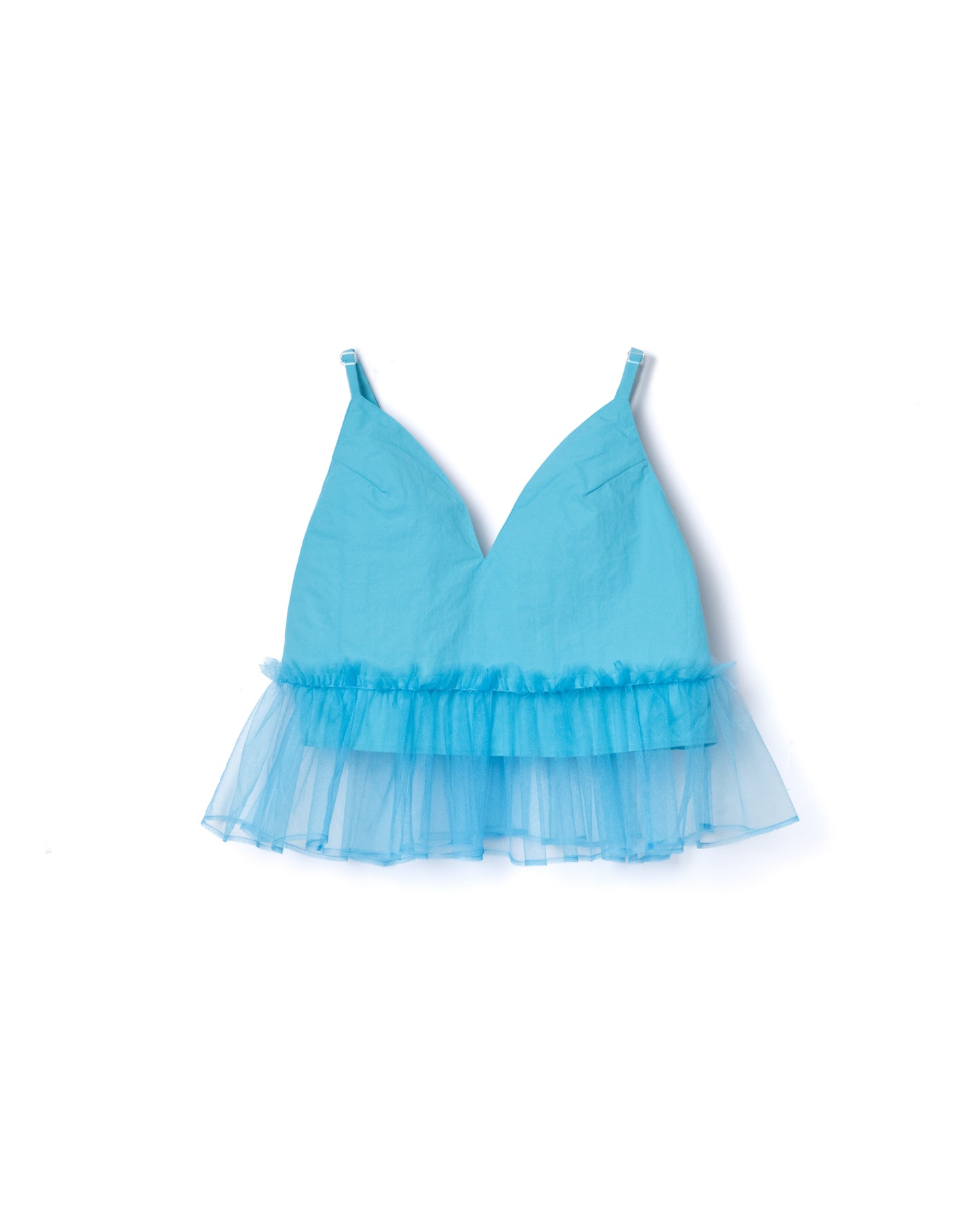 NON TOKYO / GATHER TULLE CAMISOLE (LIGHT BLUE)