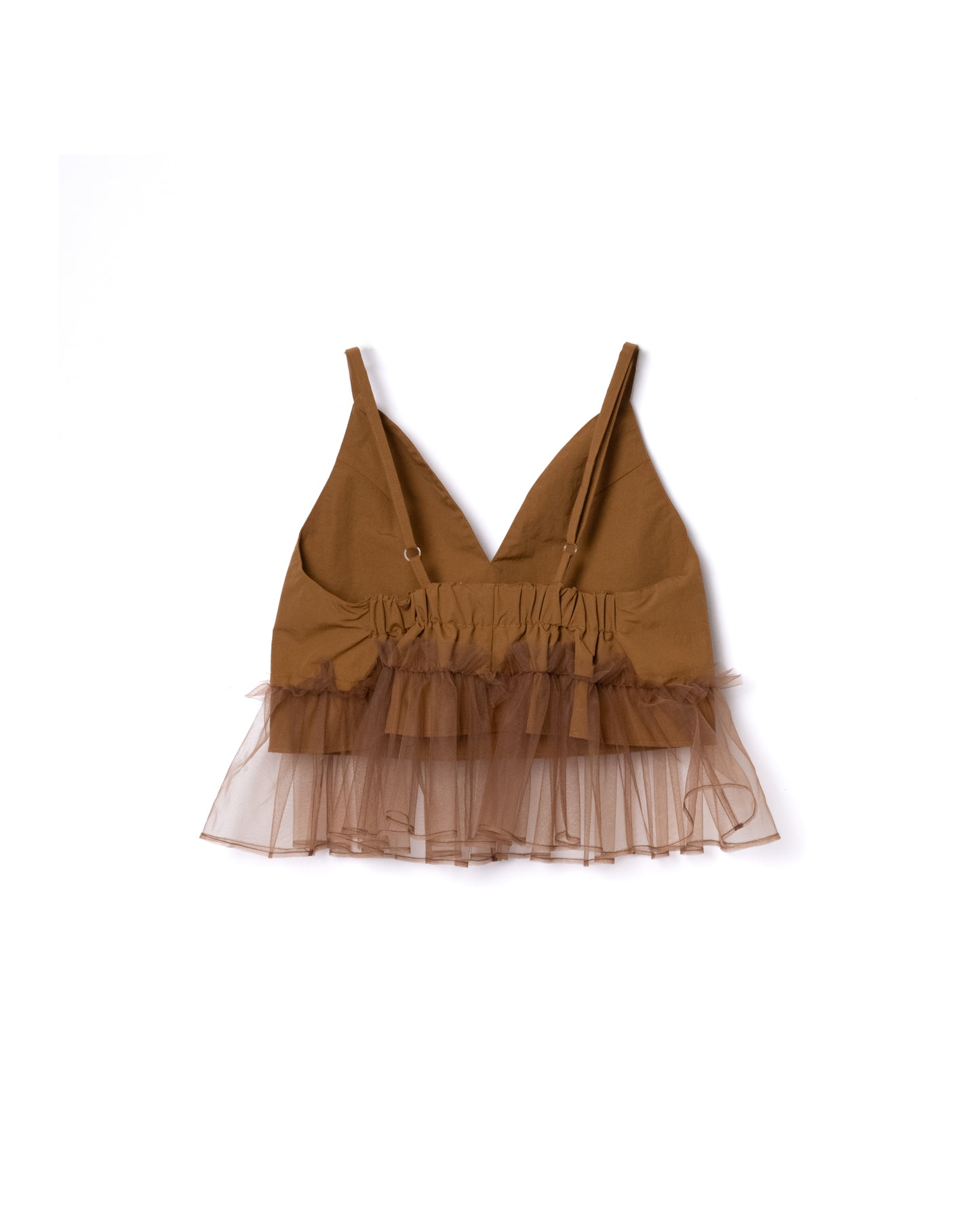 NON TOKYO / GATHER TULLE CAMISOLE (MUSTARD)