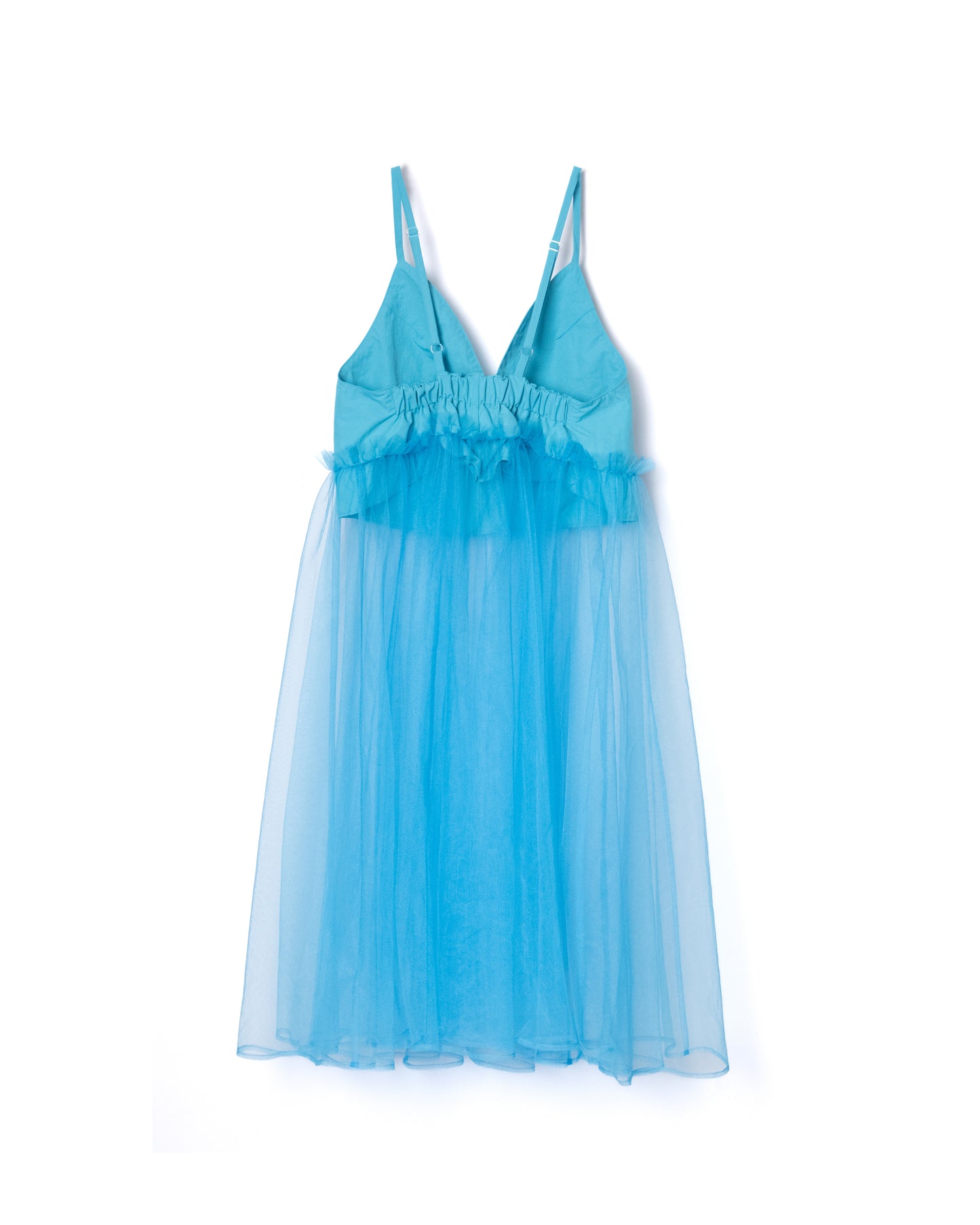 NON TOKYO / GATHER TULLE CAMISOLE ONE-PIECE (LIGHT BLUE) / &lt;NON TOKYO&gt; Gathered tulle cami dress (light blue)