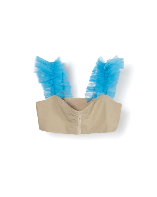 NON TOKYO / GATHER TULLE BUSTIER (LIGHT BLUE)