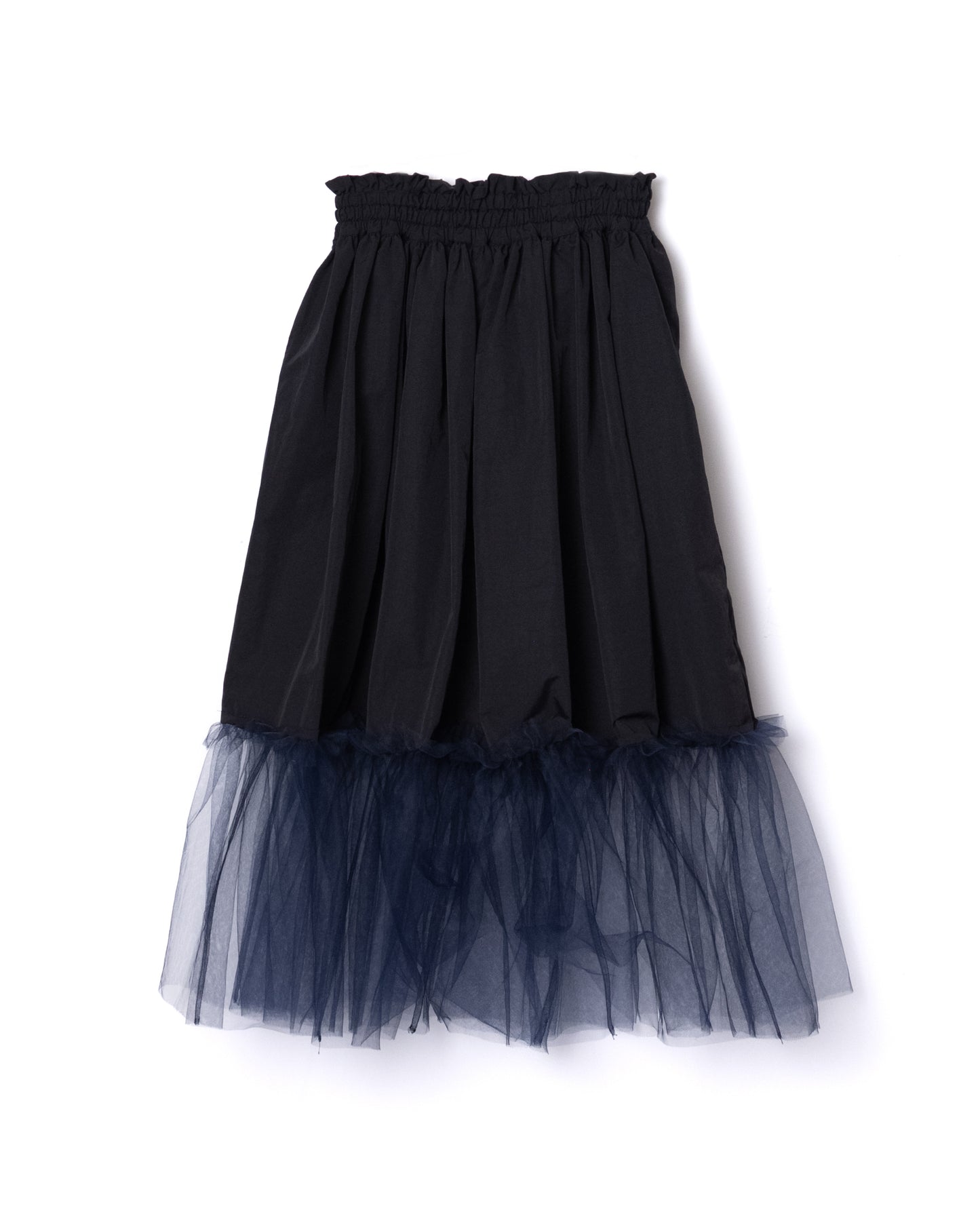 NON TOKYO / GATHER TULLE SKIRT (BLACK×NAVY) / &lt;NON TOKYO&gt; Gathered tulle skirt (black×navy)