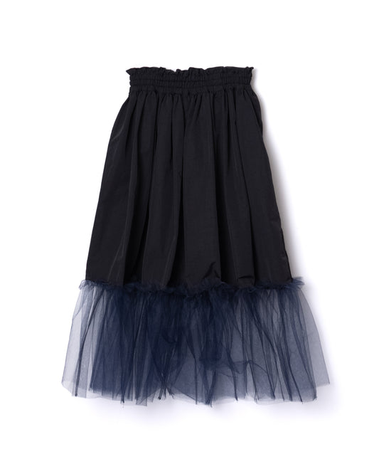 NON TOKYO / GATHER TULLE SKIRT (BLACK×NAVY)