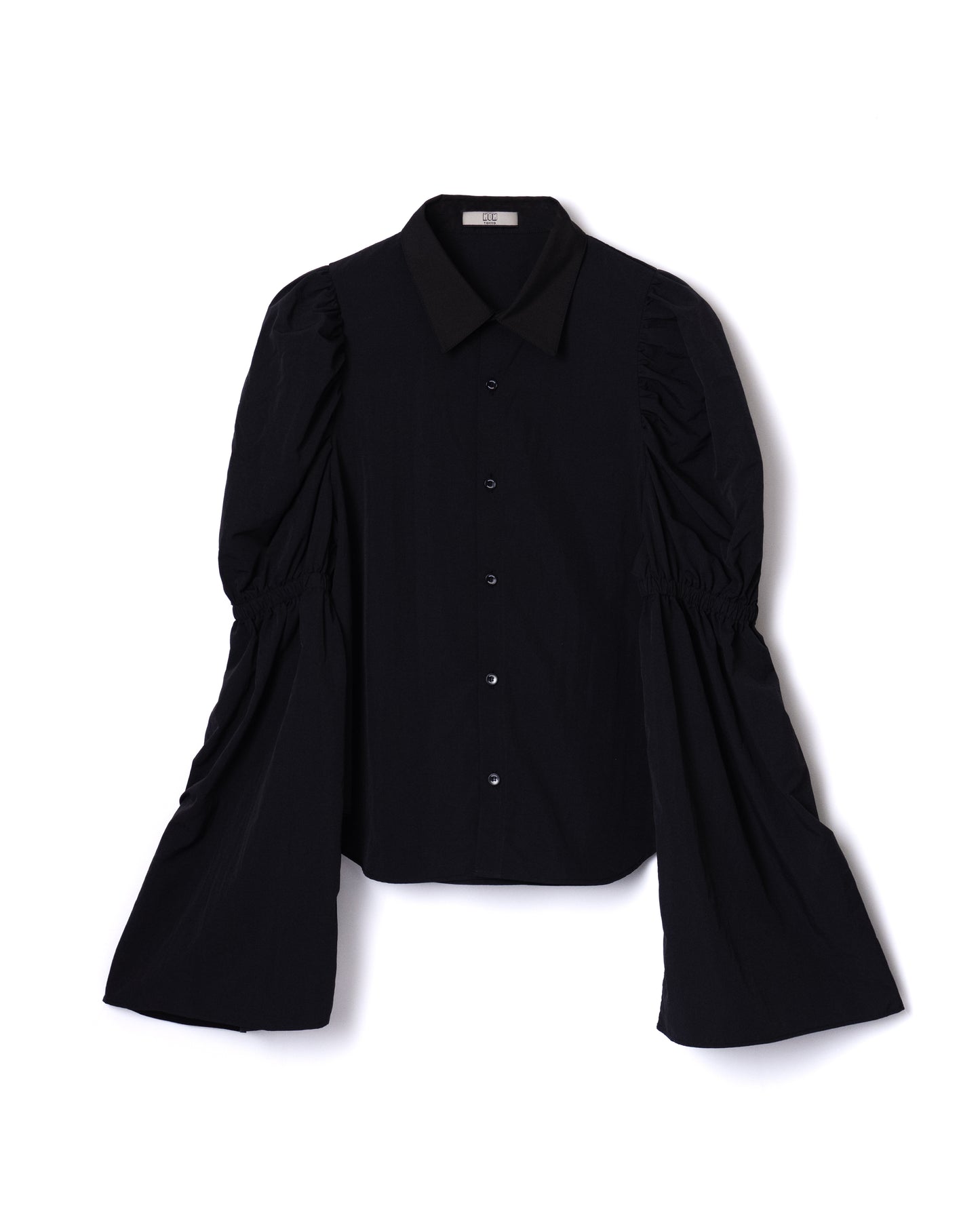 NON TOKYO / POWER SHOULDER WASHER SHIRT (BLACK)