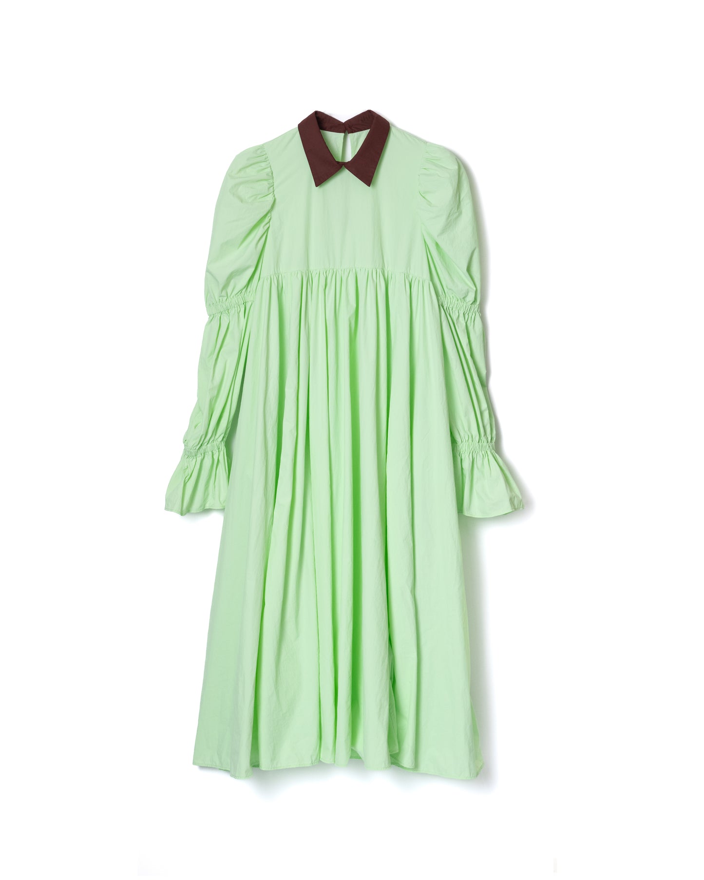 NON TOKYO / POWER SHOULDER WASHER SHIRT ONE-PIECE (MINT GREEN)