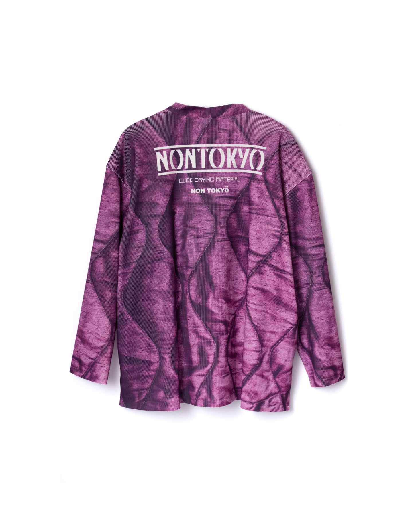 NON TOKYO / PRINT RIB BIG CARDIGAN (QUILTING) &lt;NON TOKYO&gt; Printed rib big cardigan (quilting)