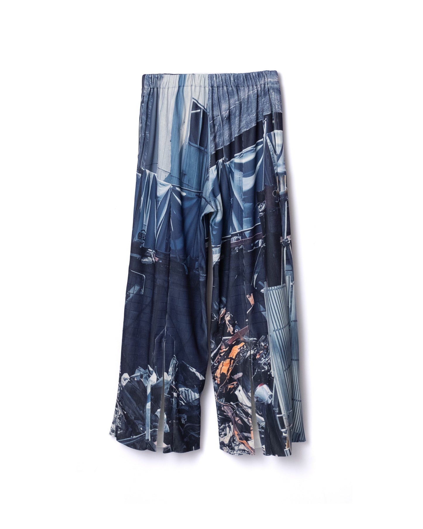 NON TOKYO / PRINT RIB WIDE PANTS (CONSTRUCTION)