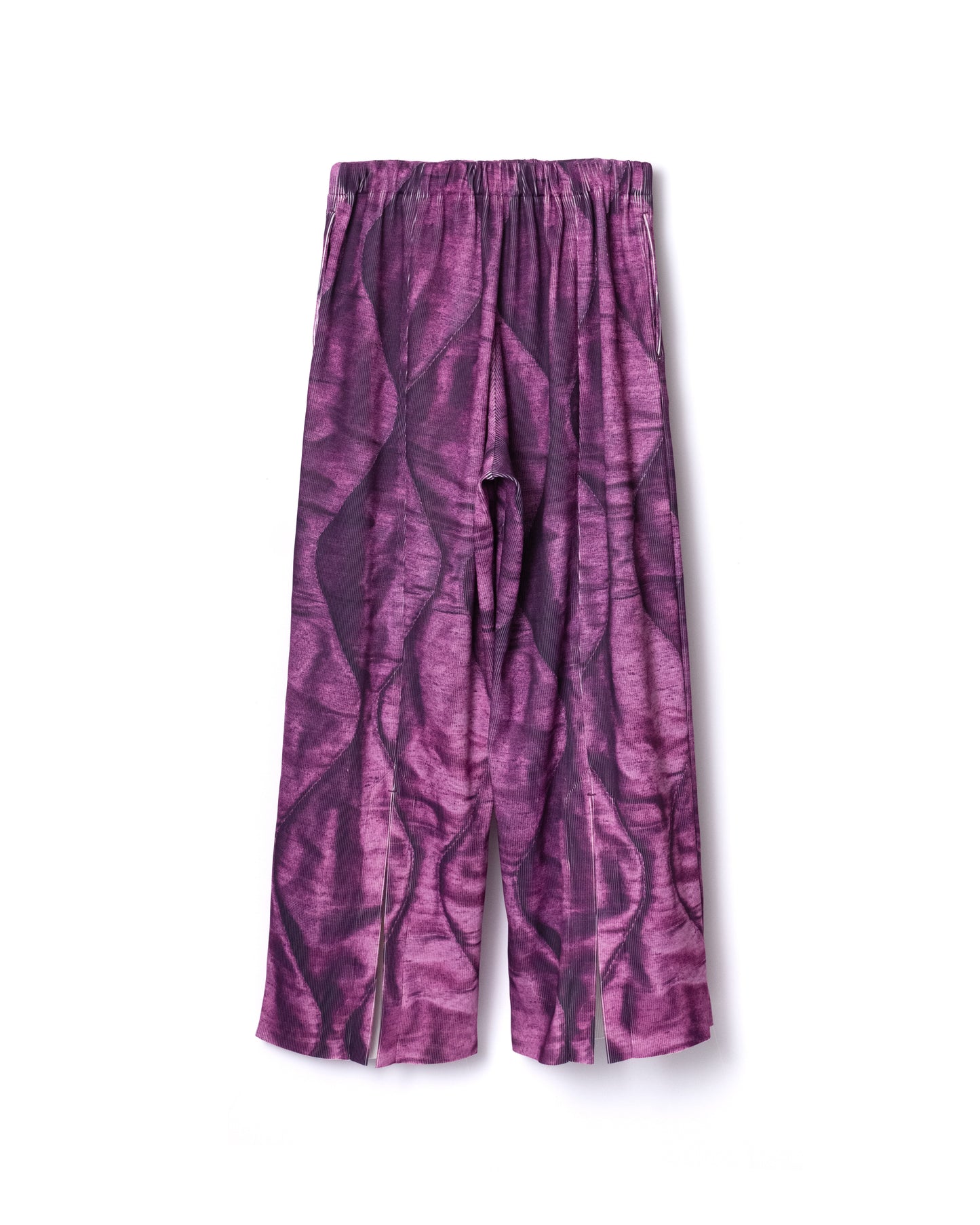 NON TOKYO / PRINT RIB WIDE PANTS (QUILTING)