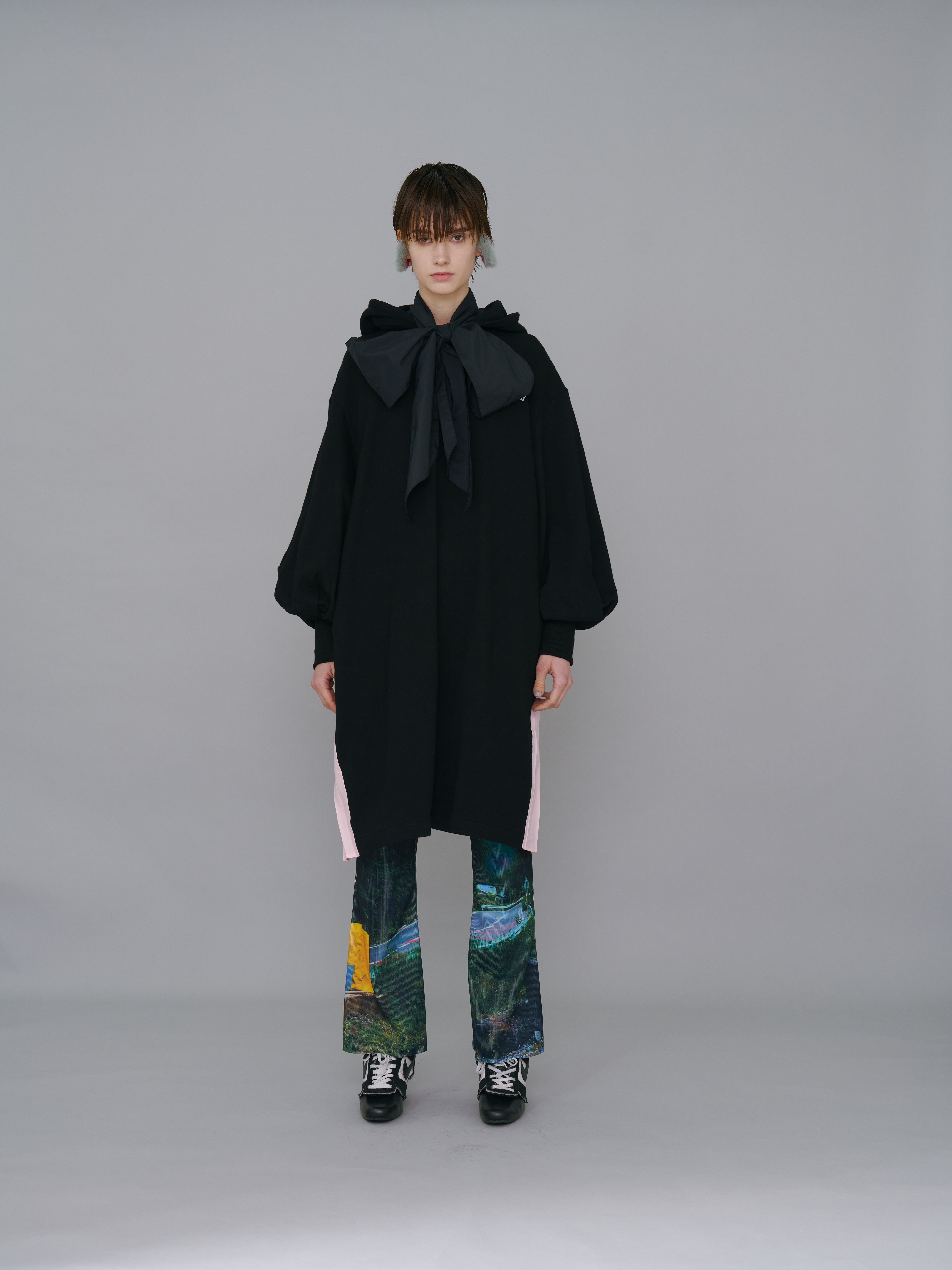 NON TOKYO / PRINT RIB FLARE PANTS (ROAD)