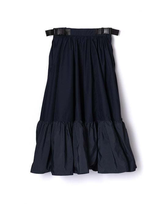 NON TOKYO / SWITCH GATHER SKIRT (NAVY) &lt;NON TOKYO&gt; Switch gathered skirt (navy)