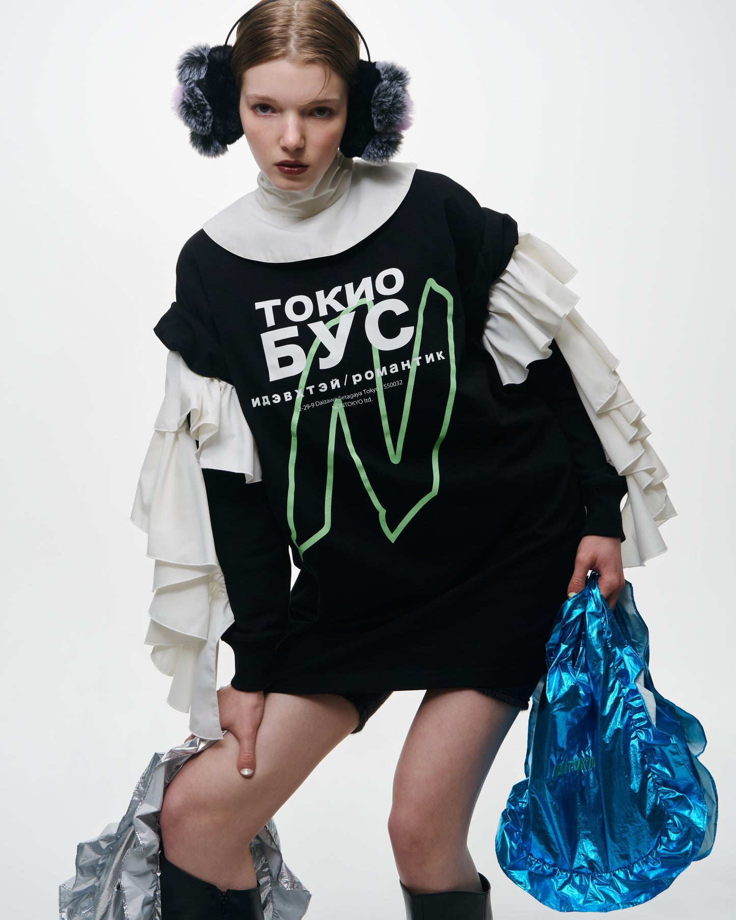 NON TOKYO / PRINT BIG T-SHIRT (N / BLACK) / &lt;NON TOKYO&gt; Print big T-shirt (N / Black)