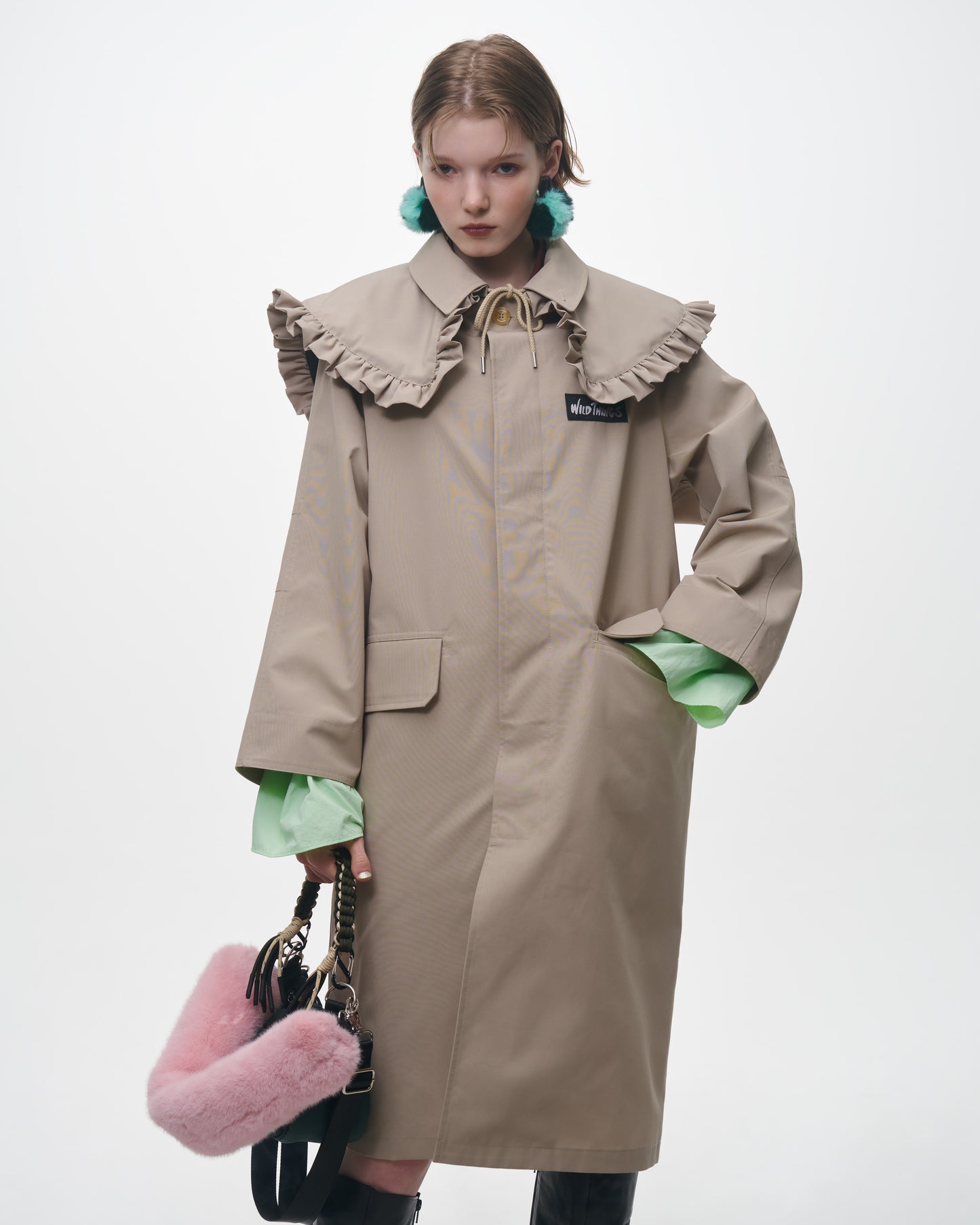 NON TOKYO / WATERPROOF LONG COAT (xWild Things / BEIGE) &lt;NON TOKYO&gt; Waterproof long coat (xWild Things / Beige)