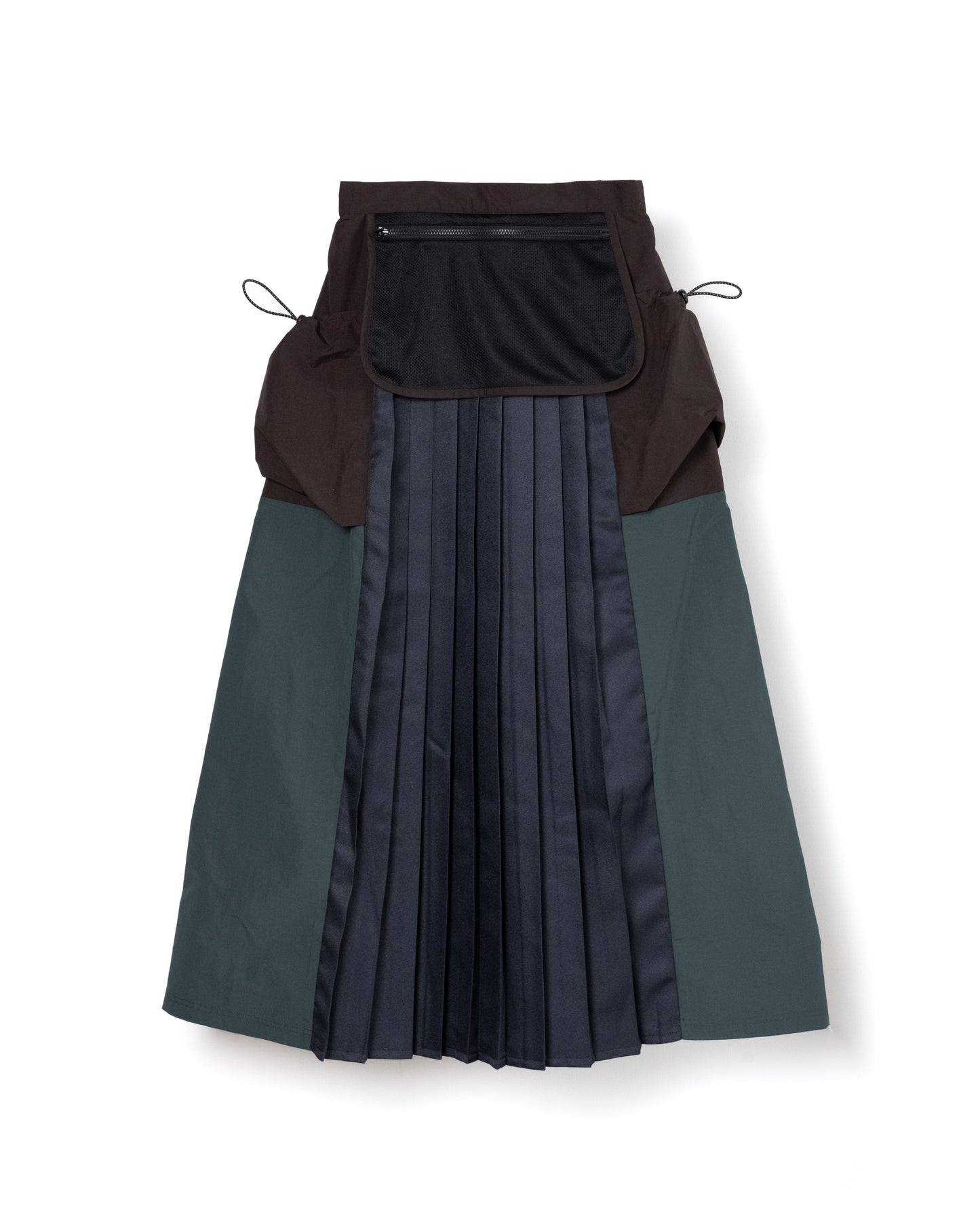 NON TOKYO / OUTDOOR LONG SKIRT (BROWNxGREEN)