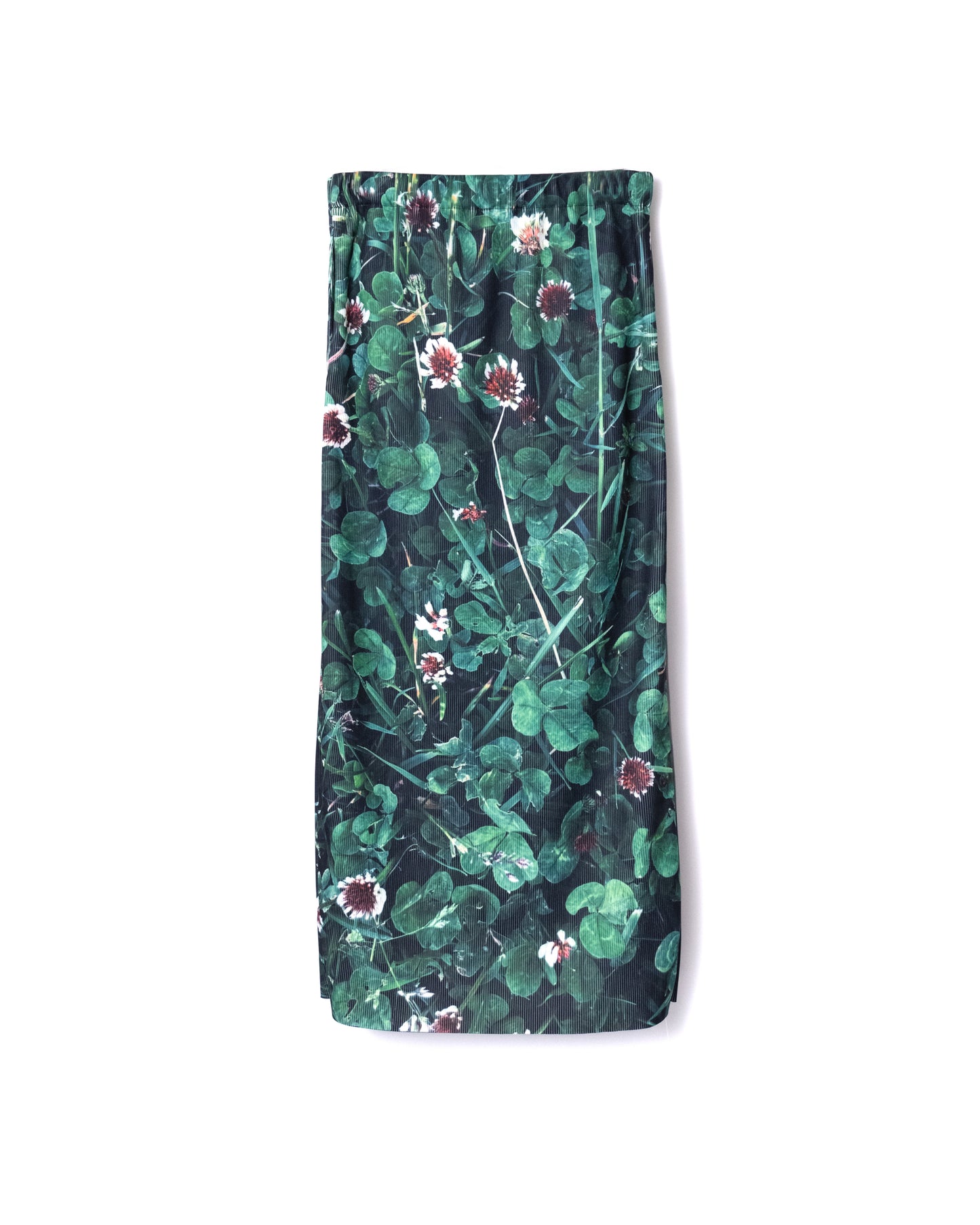 NON TOKYO / PRINT RIB TIGHT SKIRT (WHITE CLOVER)